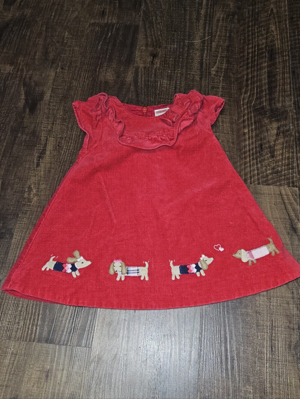 Vintage 2008 Gymboree Puppy School Dress